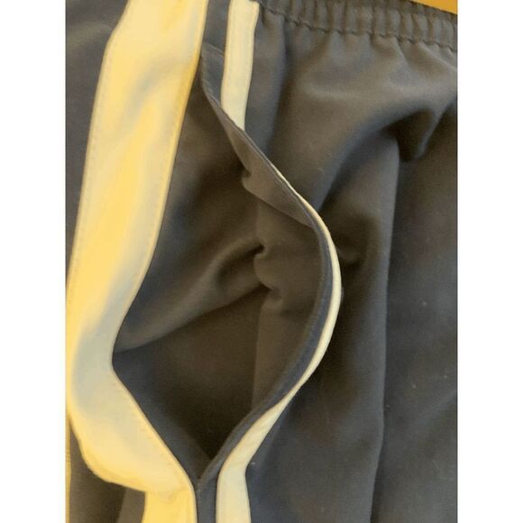 Nike Capri Active Pants large 12/14 Navy white Stripe#56323 Y2K - Picture 3 of 8